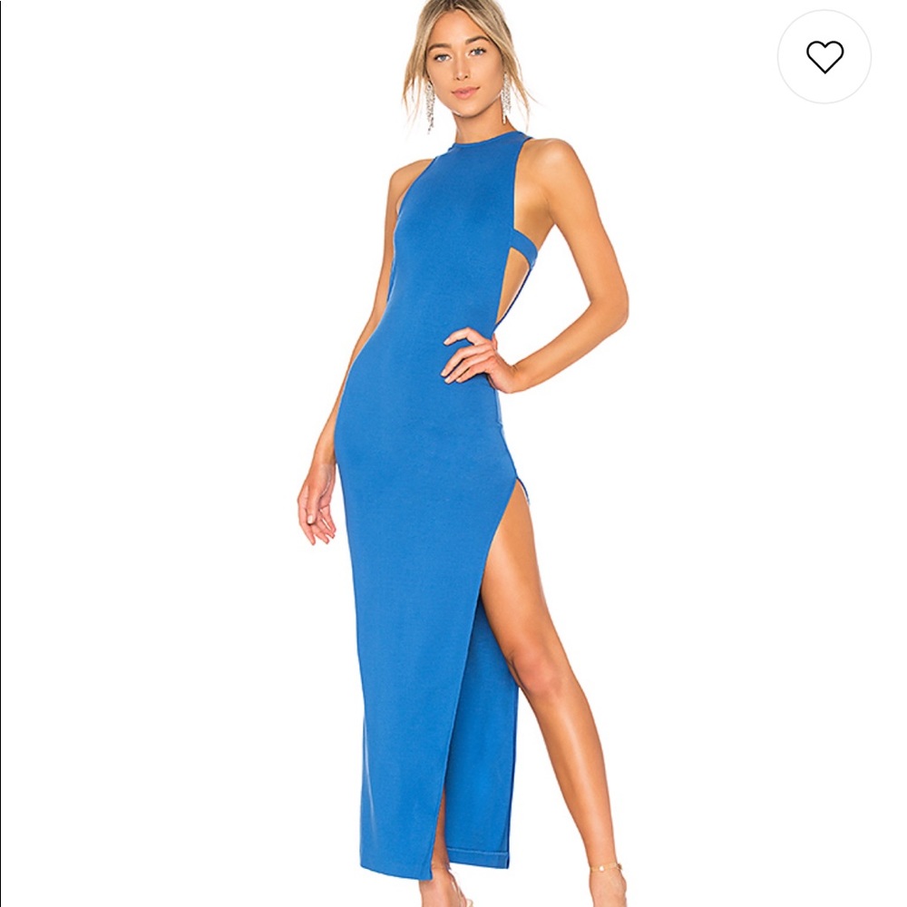 NEW NBD X Revolve Late Night Gown in Cobalt Blue